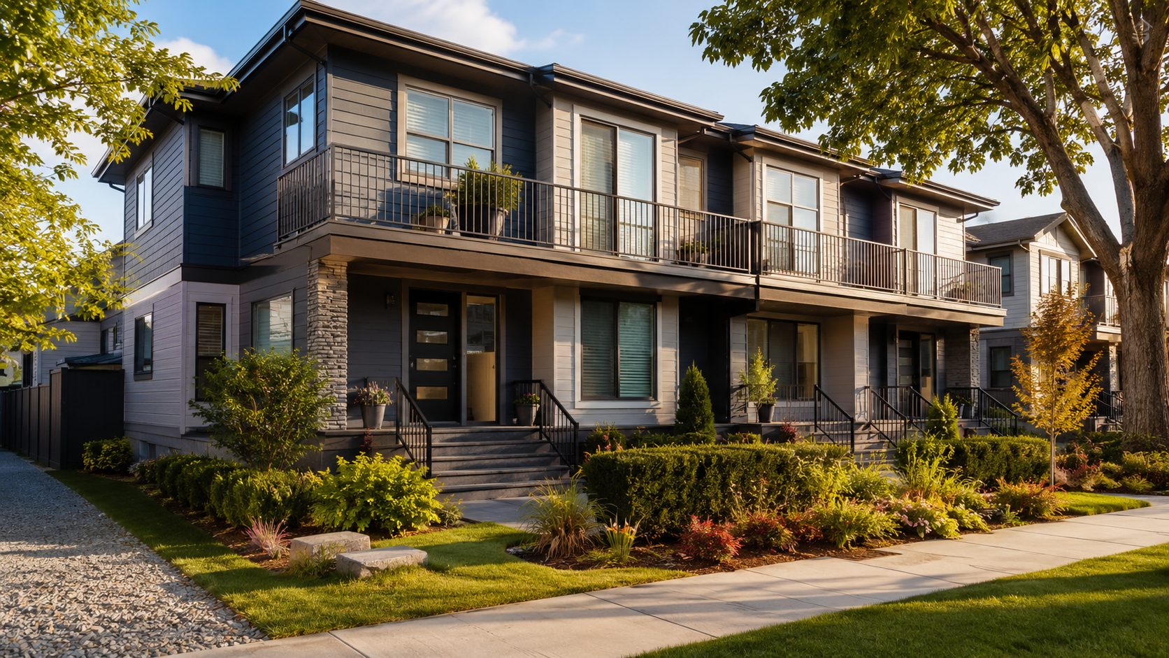 Investment rental property exterior prepared for sale