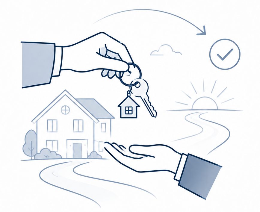 Relocation closing and next steps icon