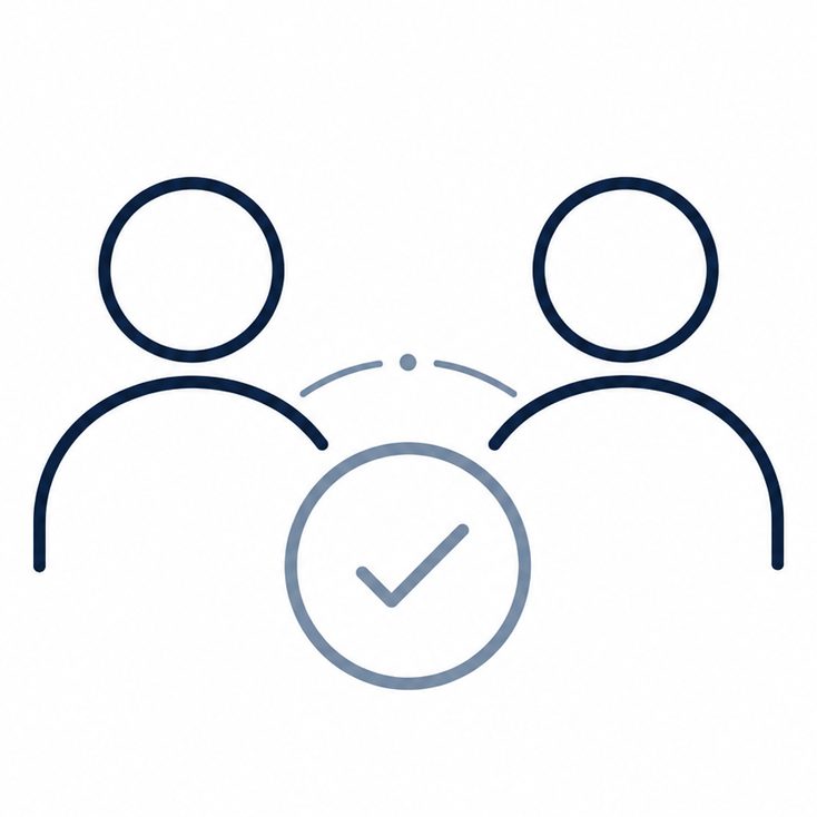 Client-focused agent matching icon