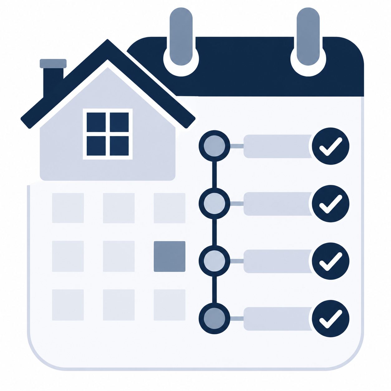 Icon representing buyer preparation for closing day
