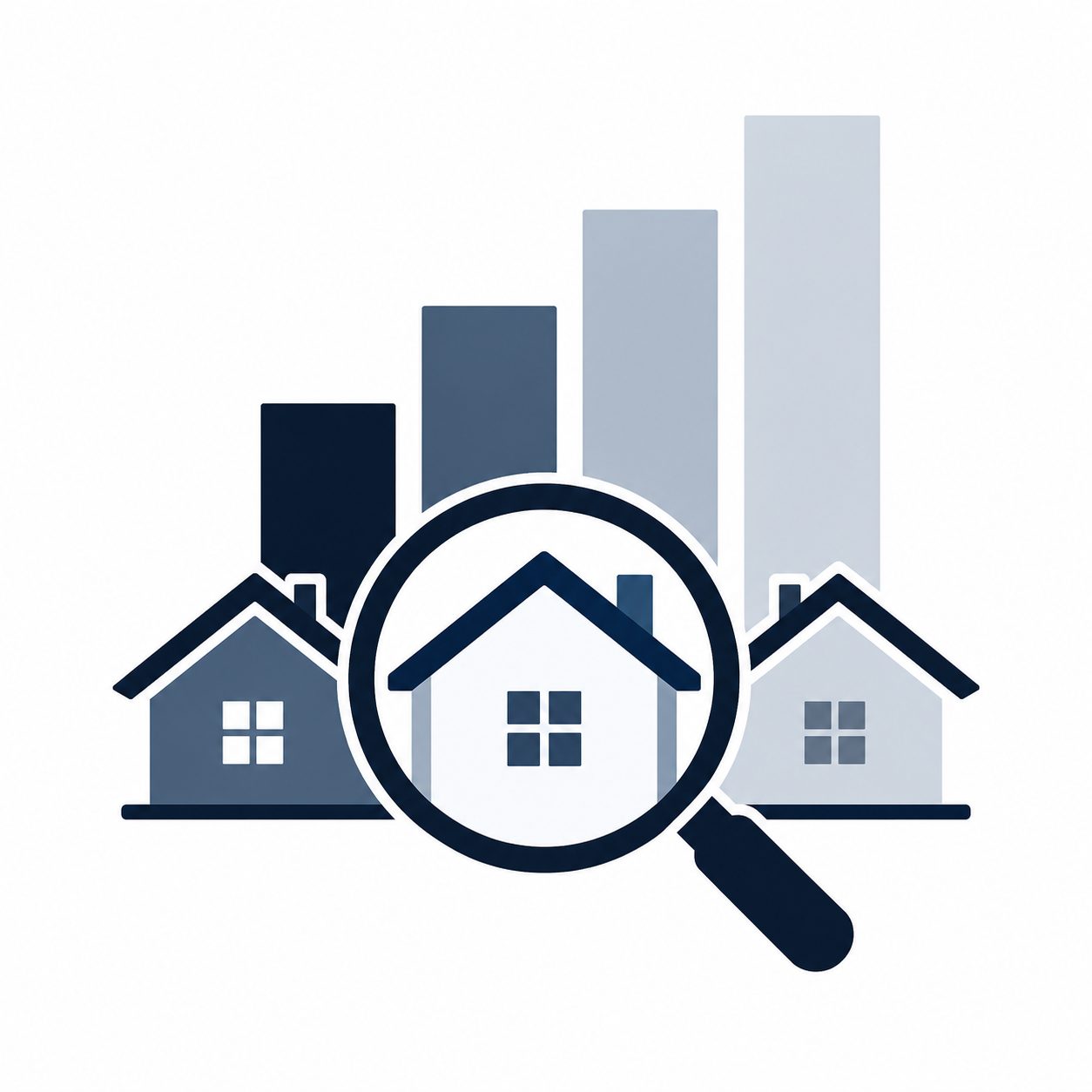 Icon showing a home with a checklist representing seller decision-making before listing