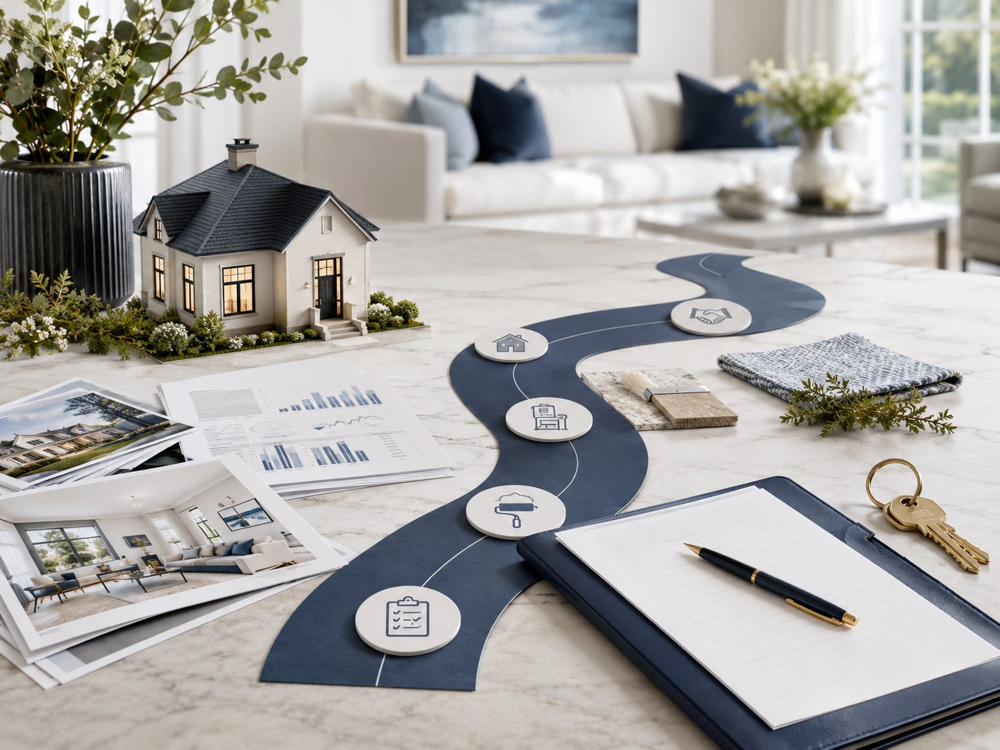 Real estate home preparation planning workspace for sellers in Knoxville and East Tennessee