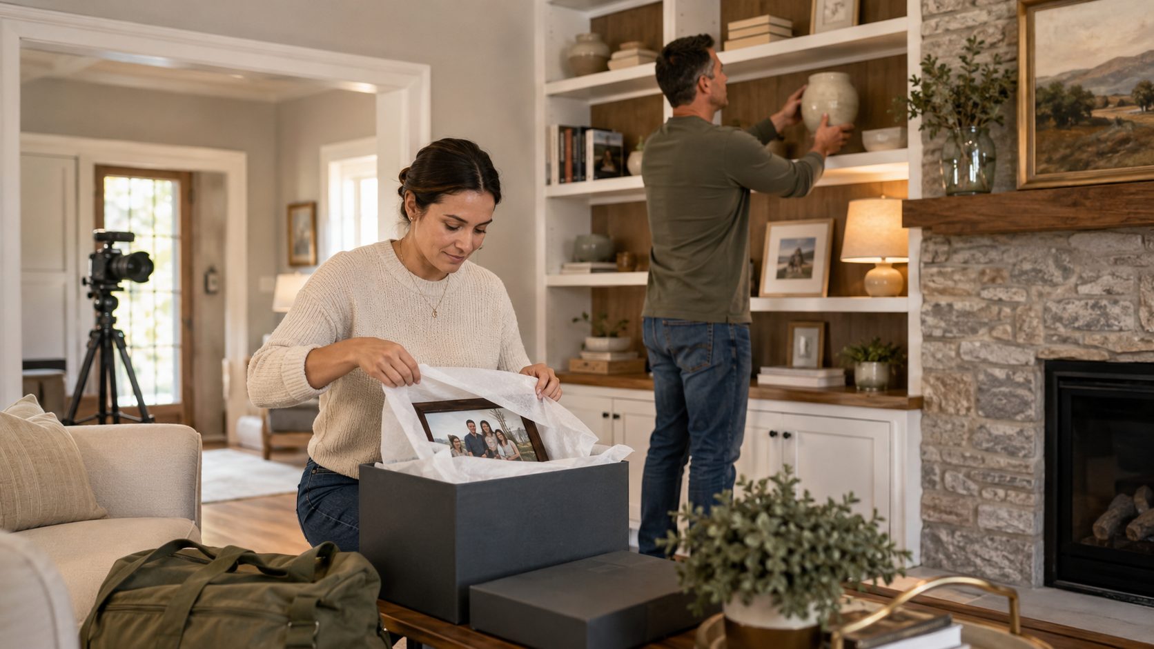 Military homeowners preparing their East Tennessee property for sale and listing photography