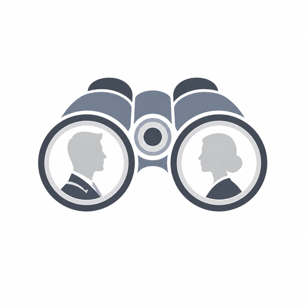 Binoculars with buyer profiles representing luxury home buyer identification