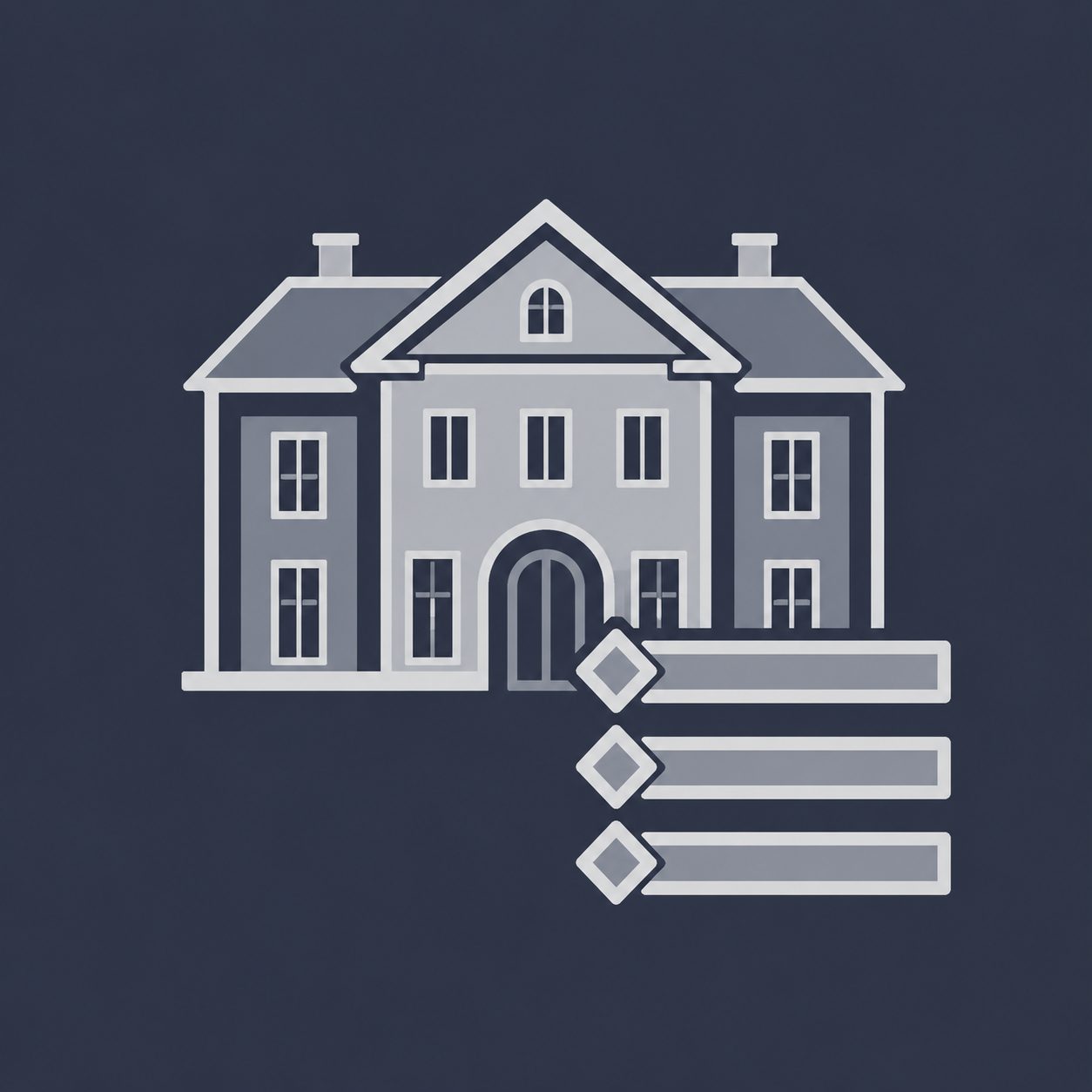 Luxury home with preference controls representing personalized real estate guidance