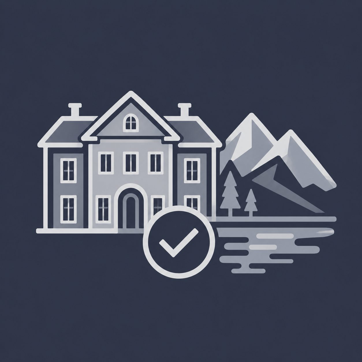 Verified luxury property with a checkmark representing transparency and authenticity