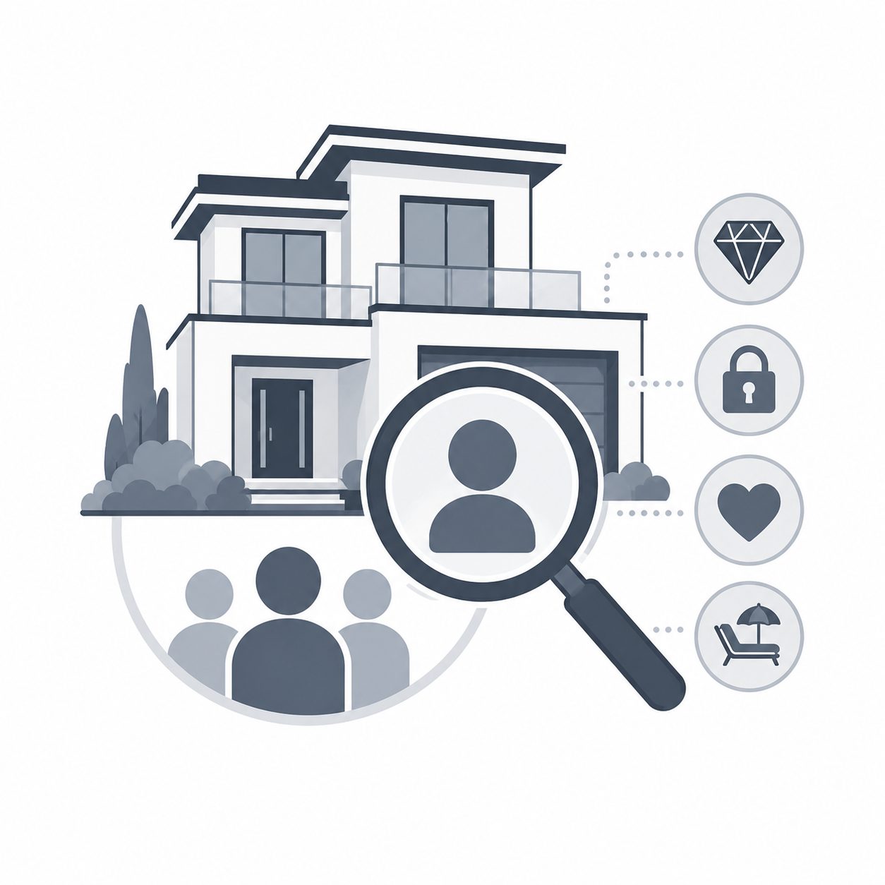Luxury home with premium presentation folders, property brochures and branded marketing materials