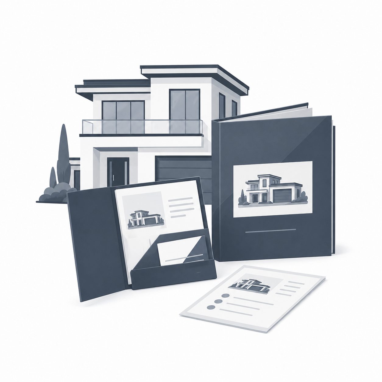 Luxury home with curated consumer profiles, location pin and targeted affluent audience