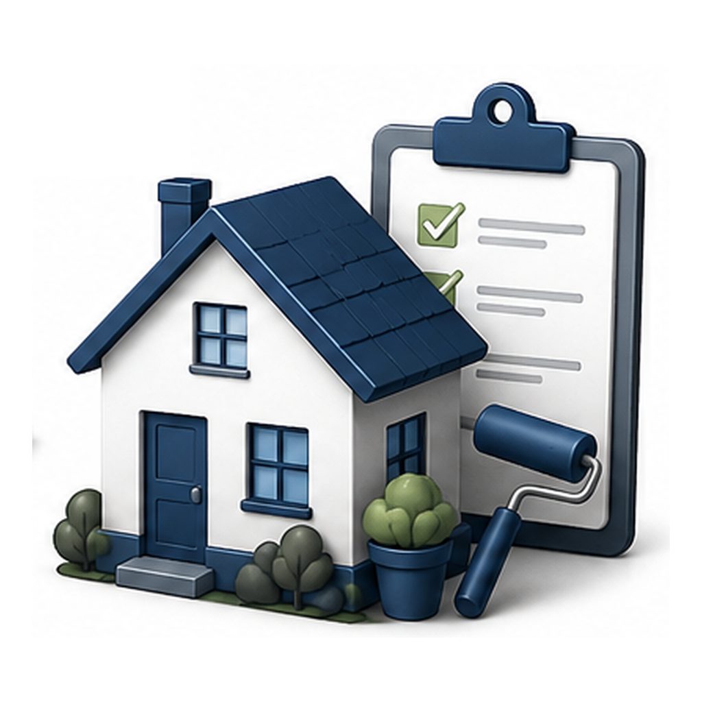 Relocation planning icon showing an early-start timeline, calendar, and home move preparation.
